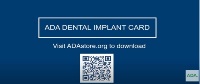 ADADentalImplantCardVisitadastoreorgtodownloadQRCode