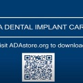 ADADentalImplantCardVisitadastoreorgtodownloadQRCode